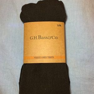 G.H. Bass & Co. black fleece lined leggings